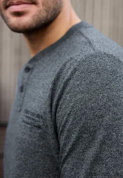 Shirt met lange mouwen en borduursel