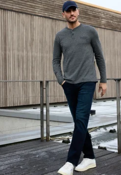 Shirt met lange mouwen en borduursel