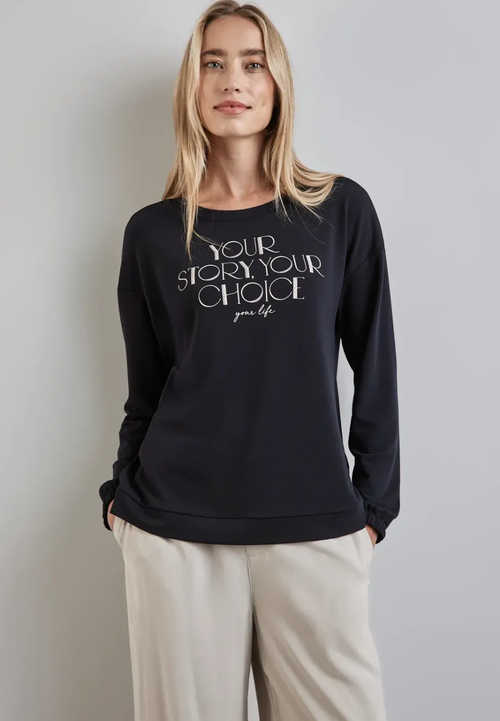 Shirt met lange mouwen en print