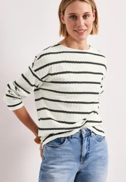 Shirt met lange mouwen in gebreide look