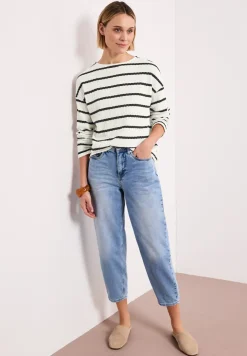 Shirt met lange mouwen in gebreide look