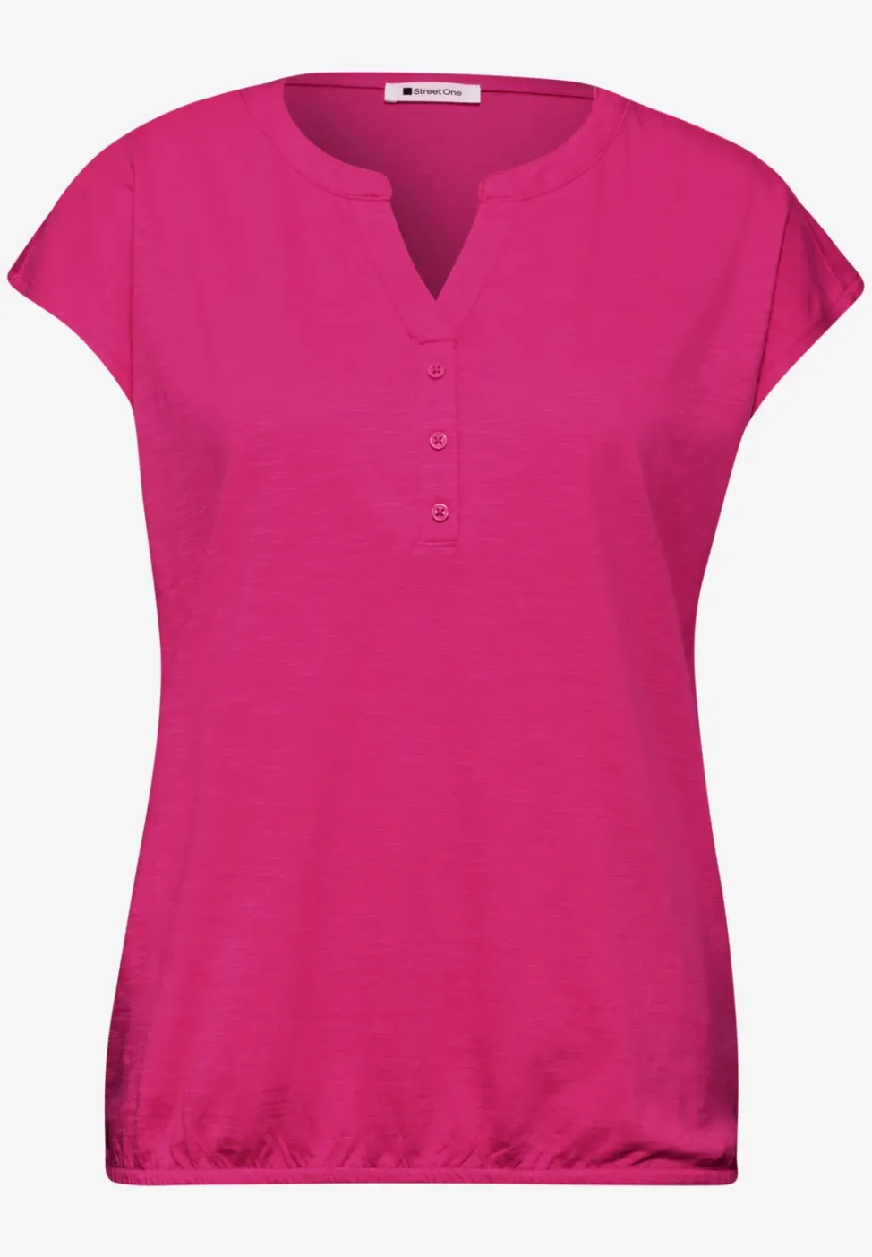 Shirt met losse schouders en gespleten hals