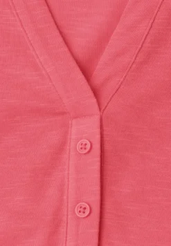 Shirt met losse schouders en gespleten hals