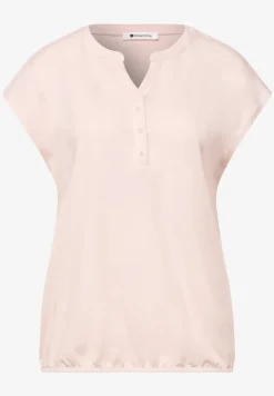 Shirt met losse schouders en gespleten hals