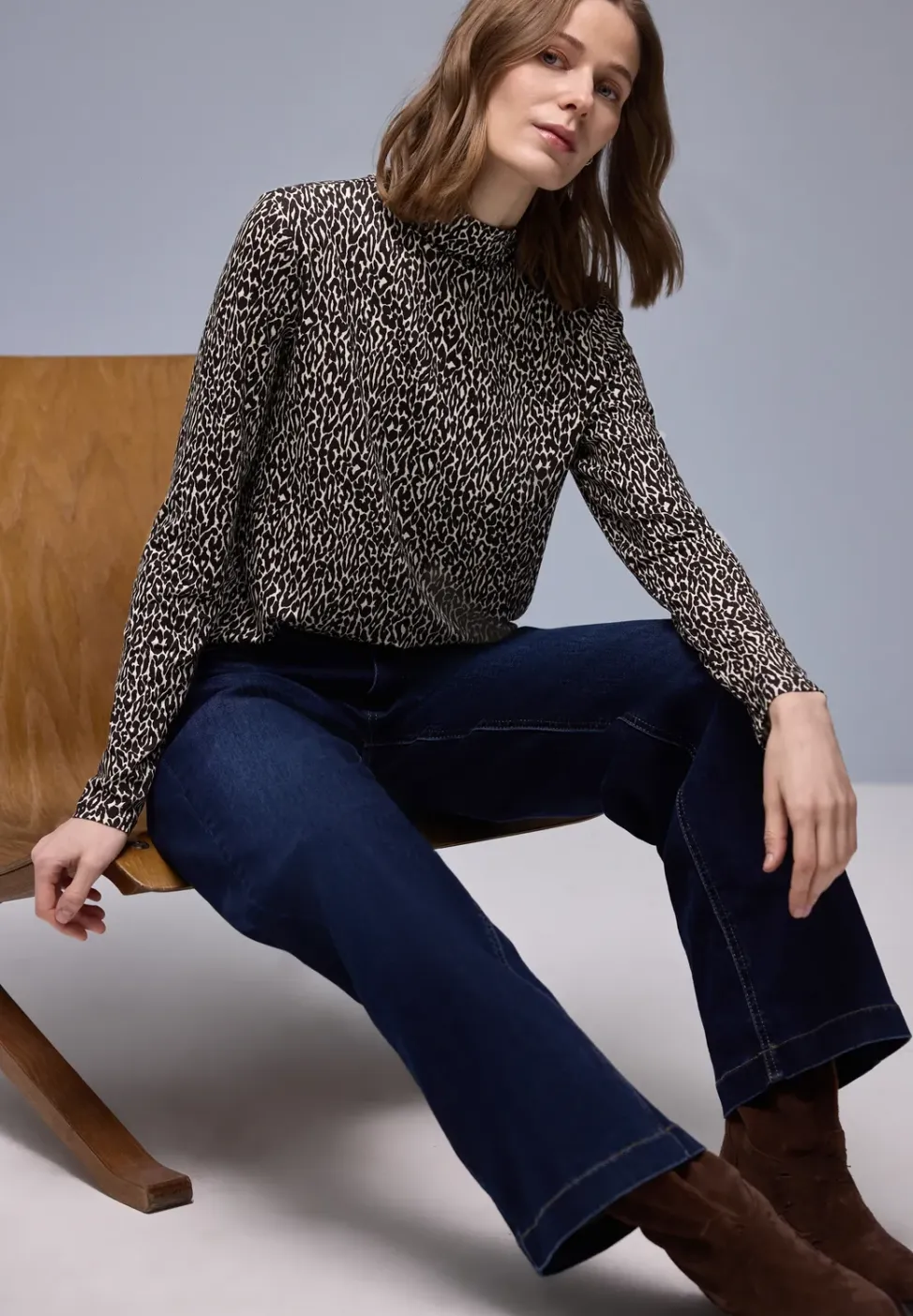 Shirt met luipaardprint