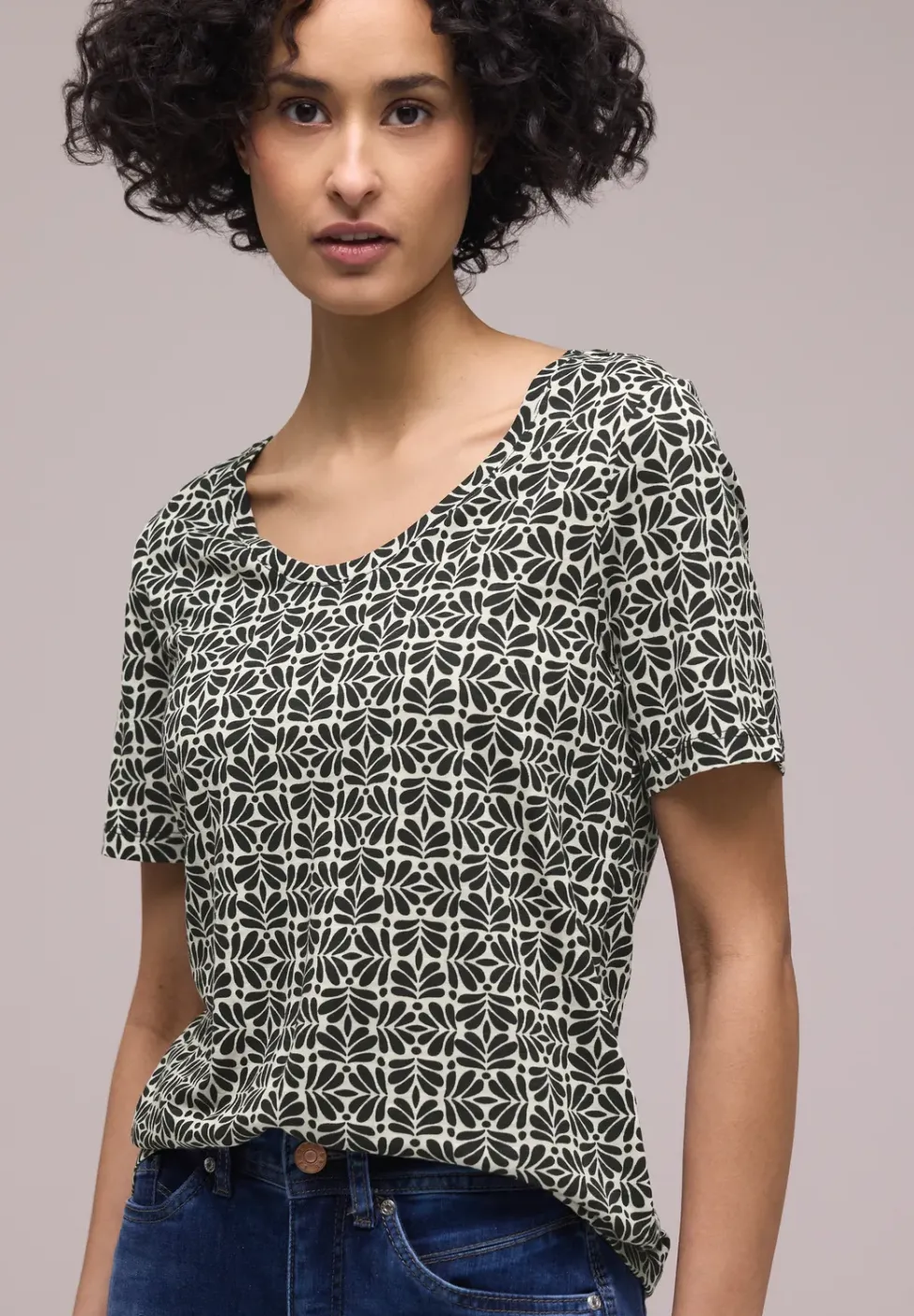Shirt met minimale print