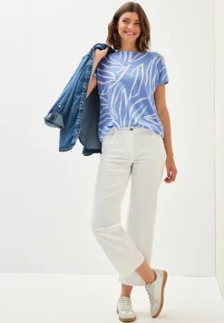 Shirt met mixprint