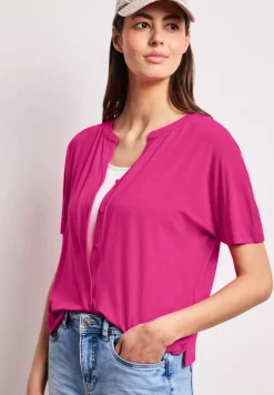 Shirt met overhangende schouders in tuniekstijl