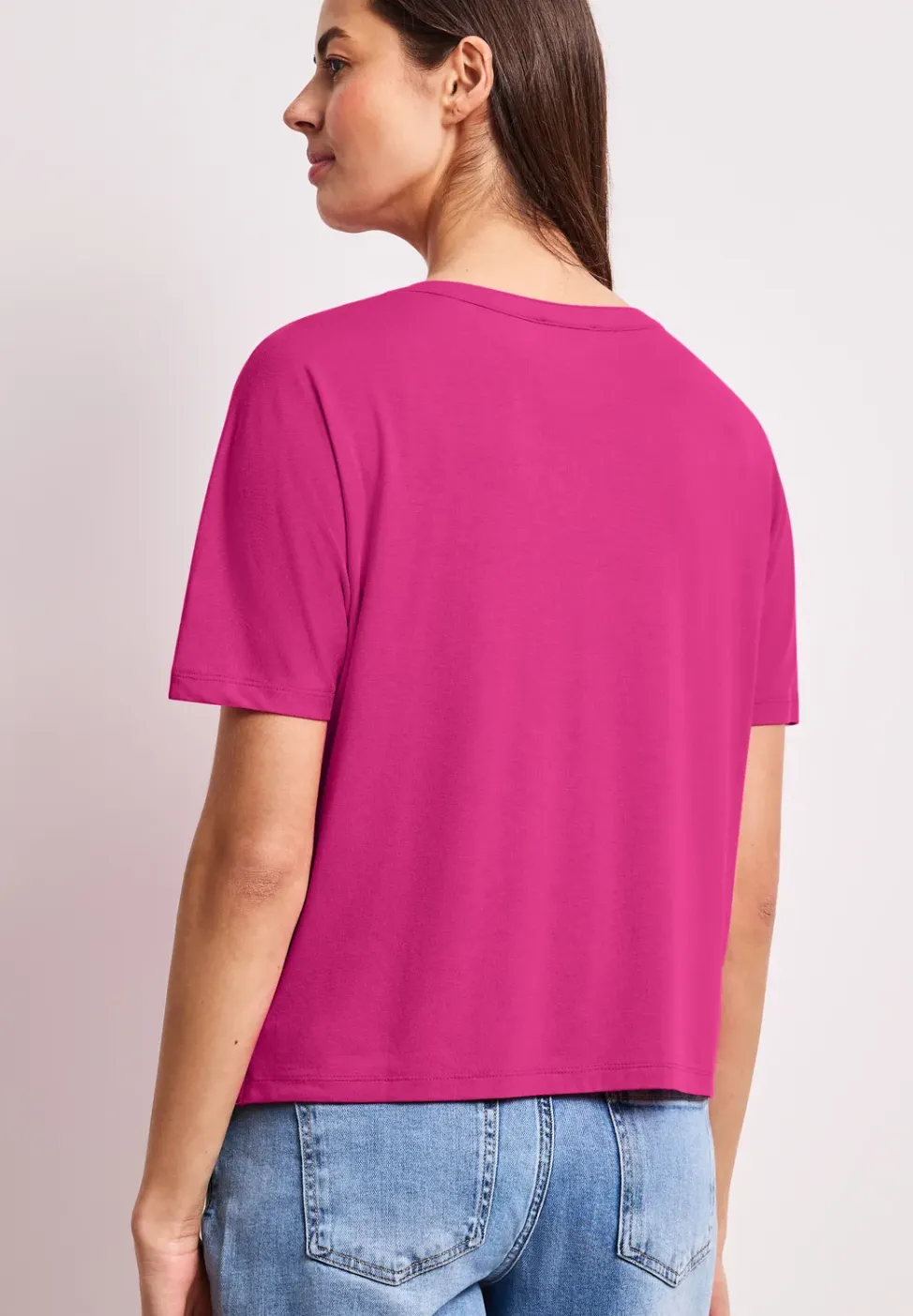 Shirt met overhangende schouders in tuniekstijl