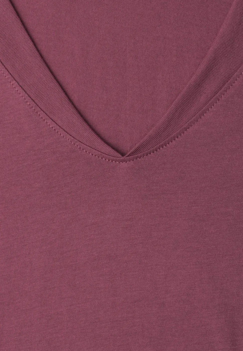 Shirt met overhangende schouders en V-hals
