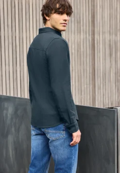 Shirt met piquéstructuur