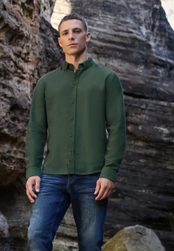 Shirt met piquéstructuur