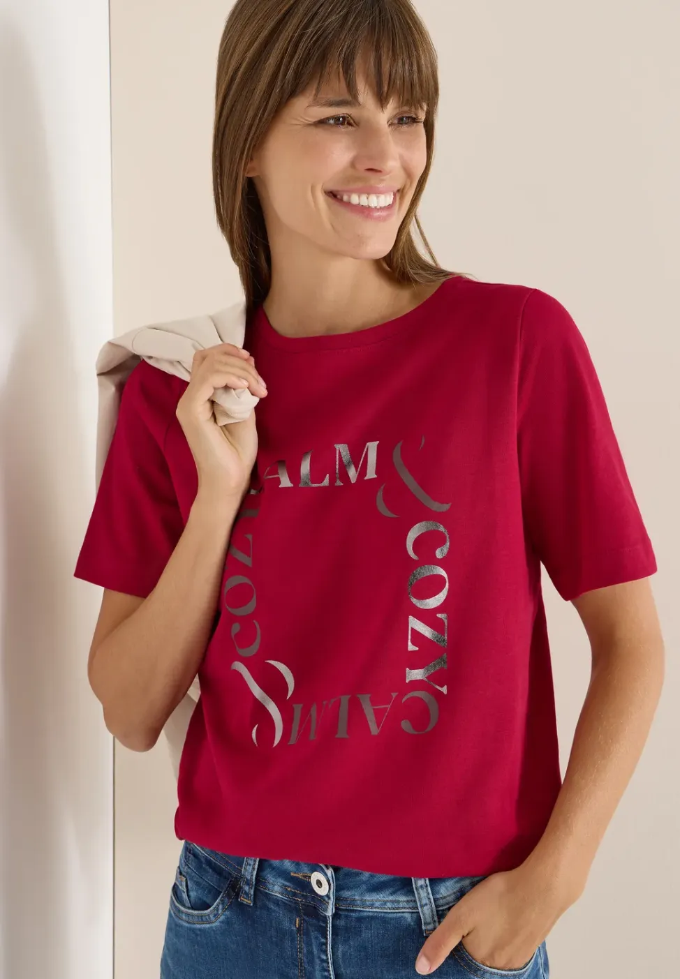 Shirt met print aan de voorkant