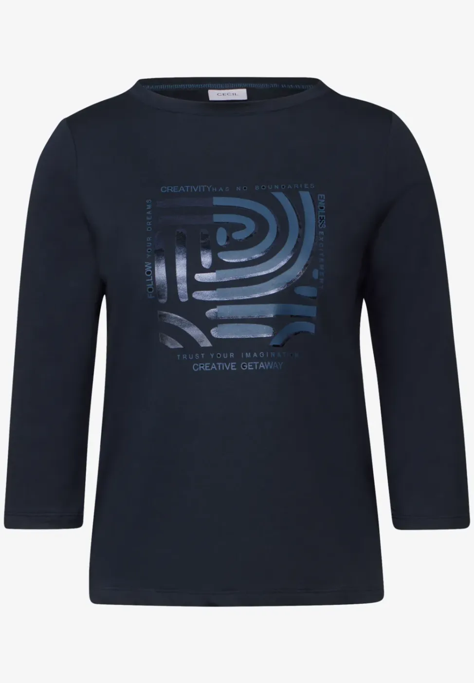 Shirt met print aan de voorkant
