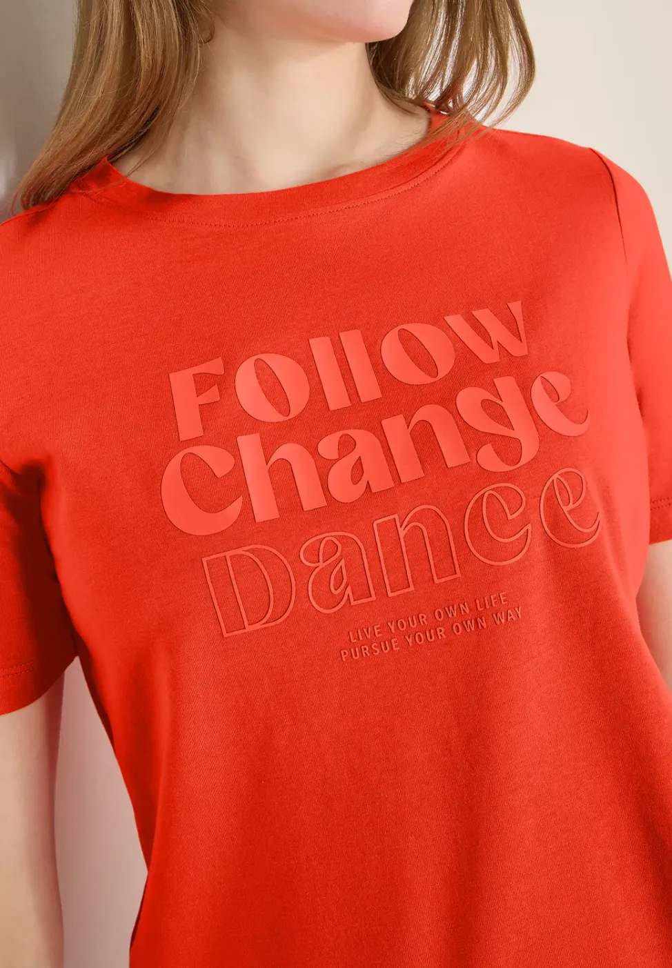 Shirt met print aan de voorkant