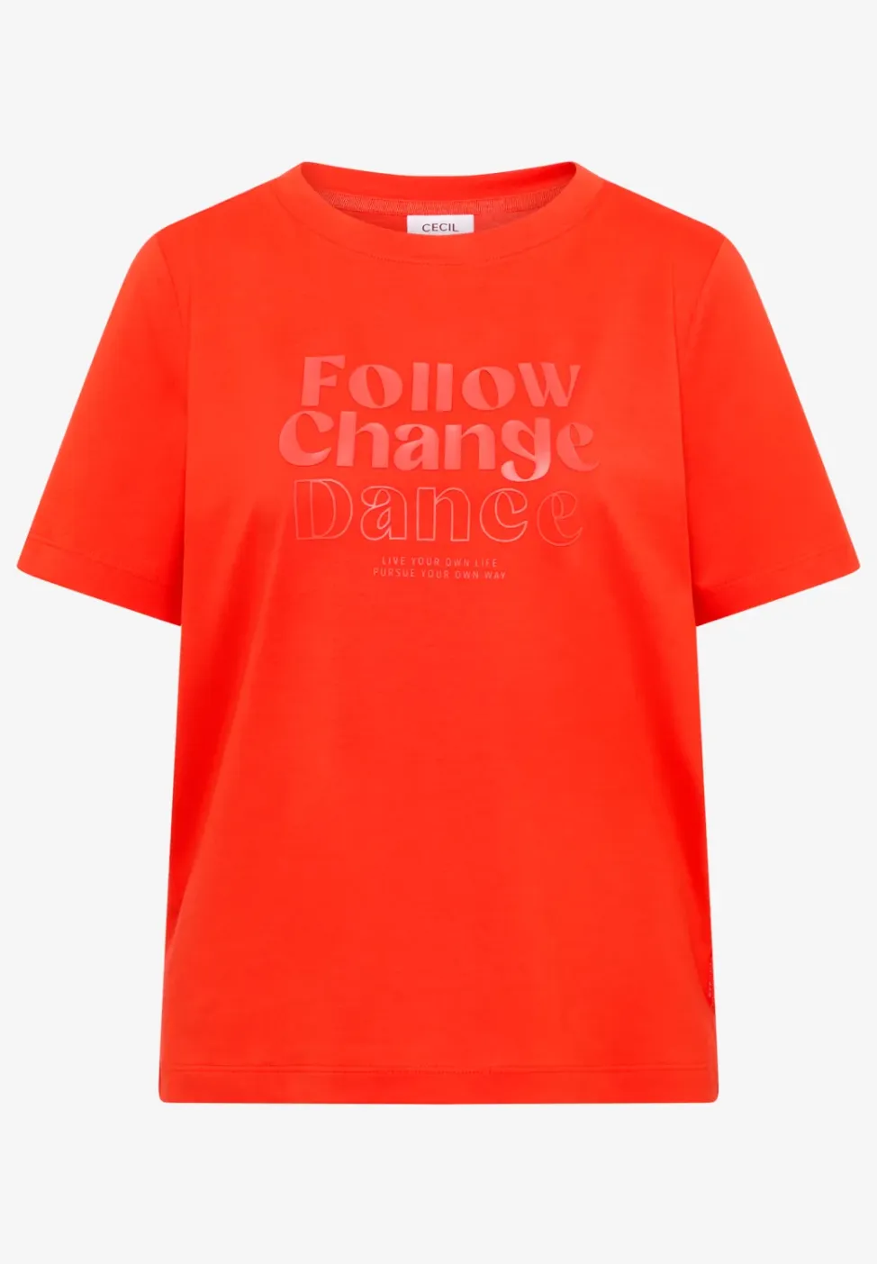 Shirt met print aan de voorkant