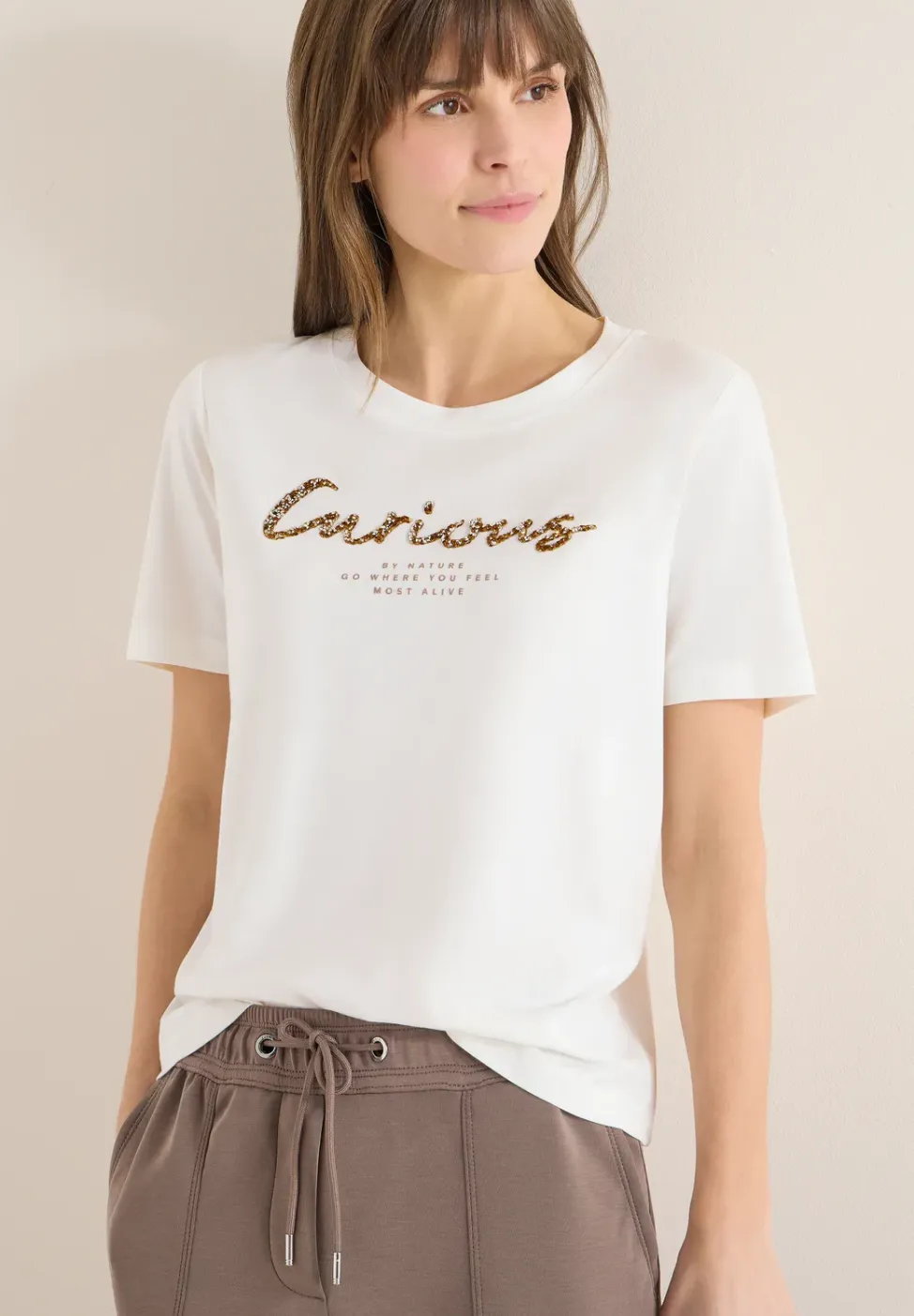Shirt met print aan de voorkant