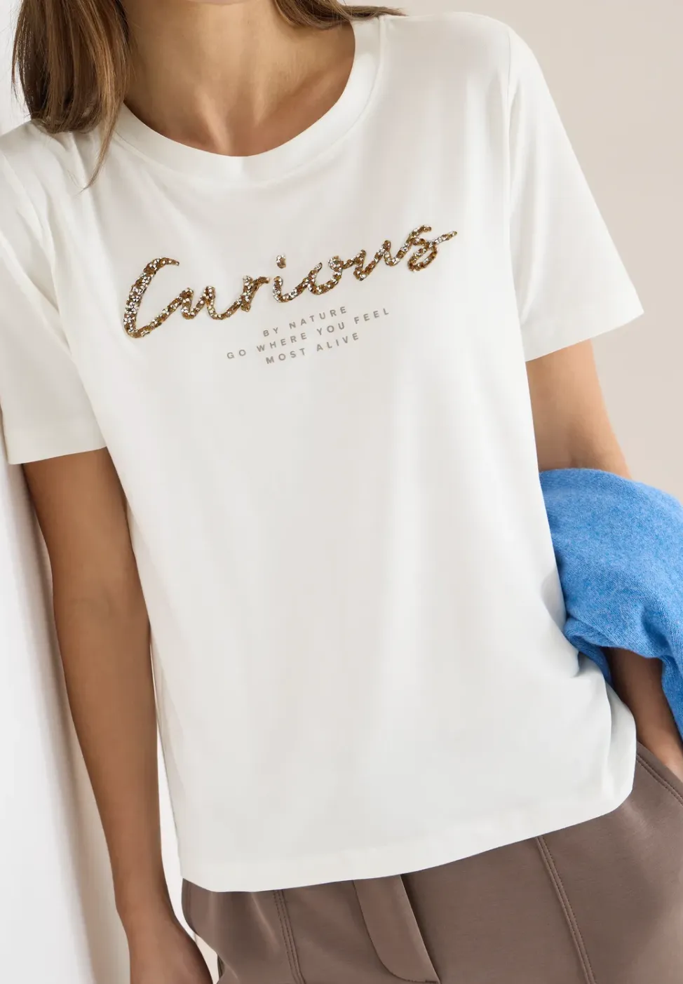 Shirt met print aan de voorkant