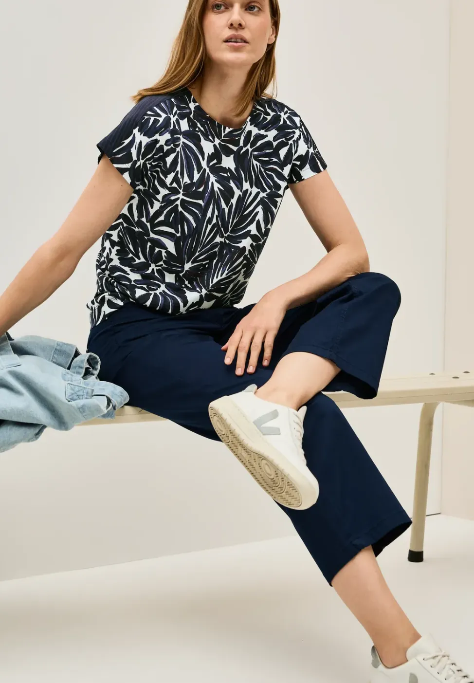 Shirt met print en details