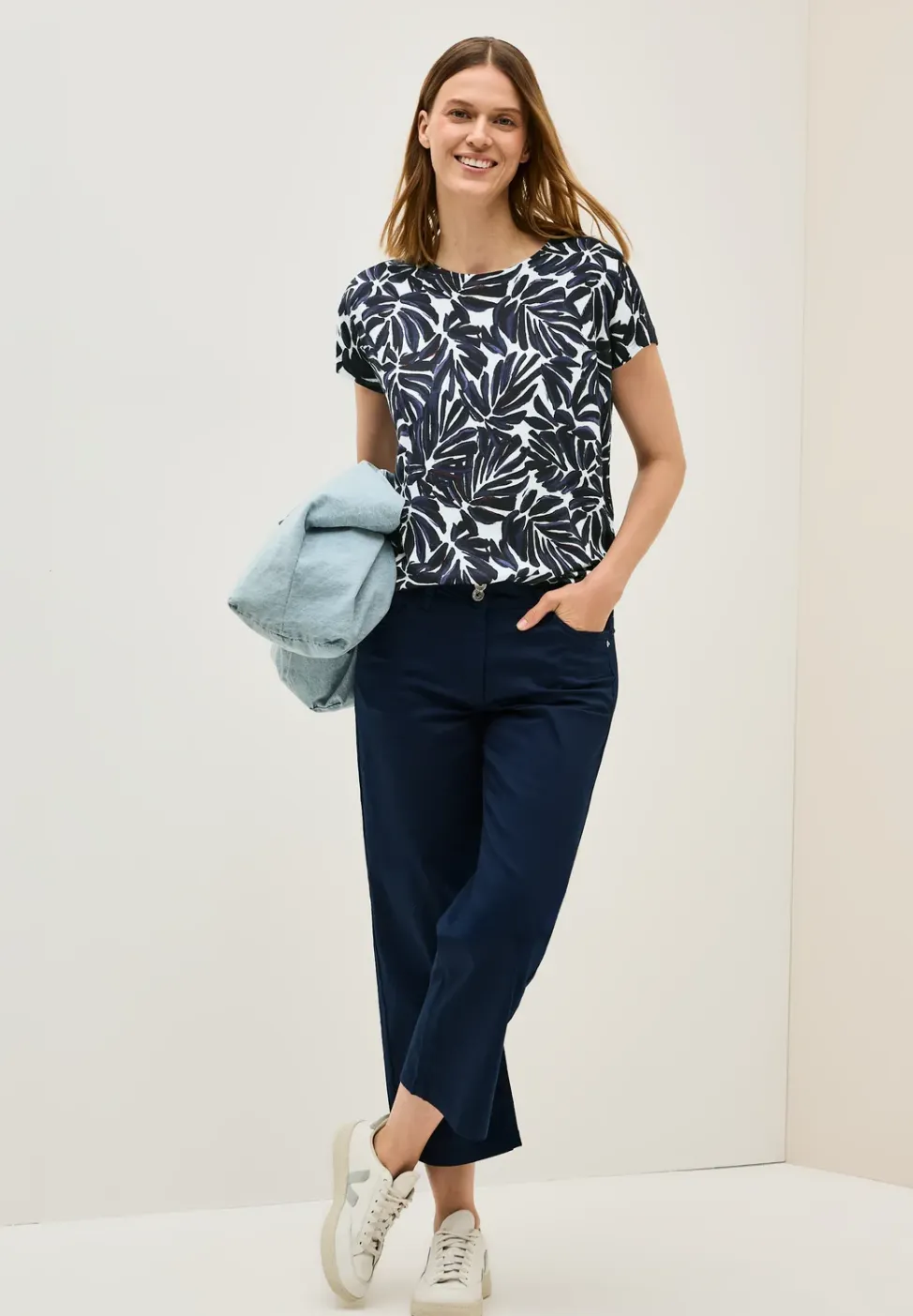 Shirt met print en details