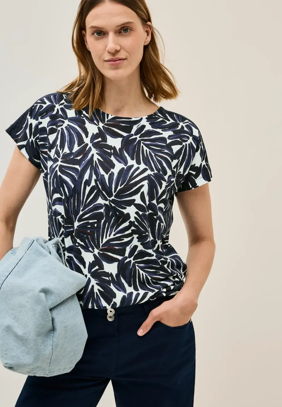 Shirt met print en details