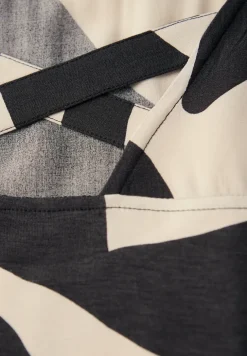 Shirt met print en lintdetail