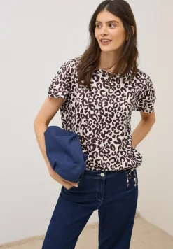 Shirt met print en rimpels