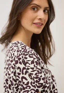 Shirt met print en rimpels