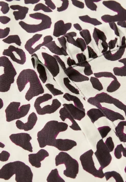 Shirt met print en rimpels
