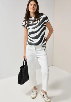 Shirt met print en rimpels