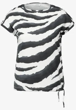 Shirt met print en rimpels