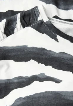 Shirt met print en rimpels