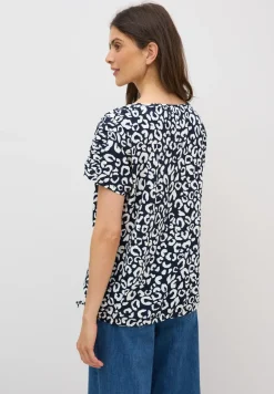 Shirt met print en rimpels