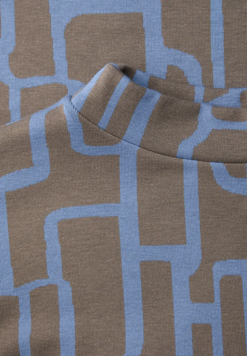 Shirt met print en trekkoord