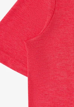 Shirt met print in linnenlook
