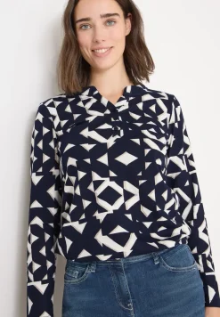 Shirt met print in tunieklook