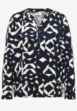 Shirt met print in tunieklook