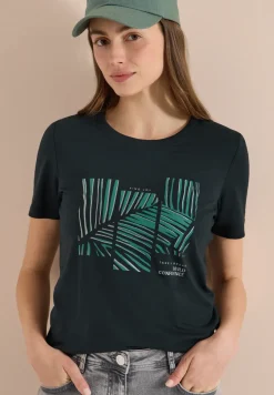 Shirt met ronde hals en Artwork