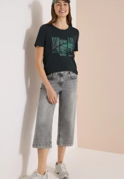 Shirt met ronde hals en Artwork