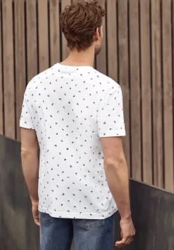 Shirt met ronde hals en all-over print