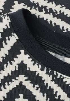 Shirt met ronde hals en all-over print