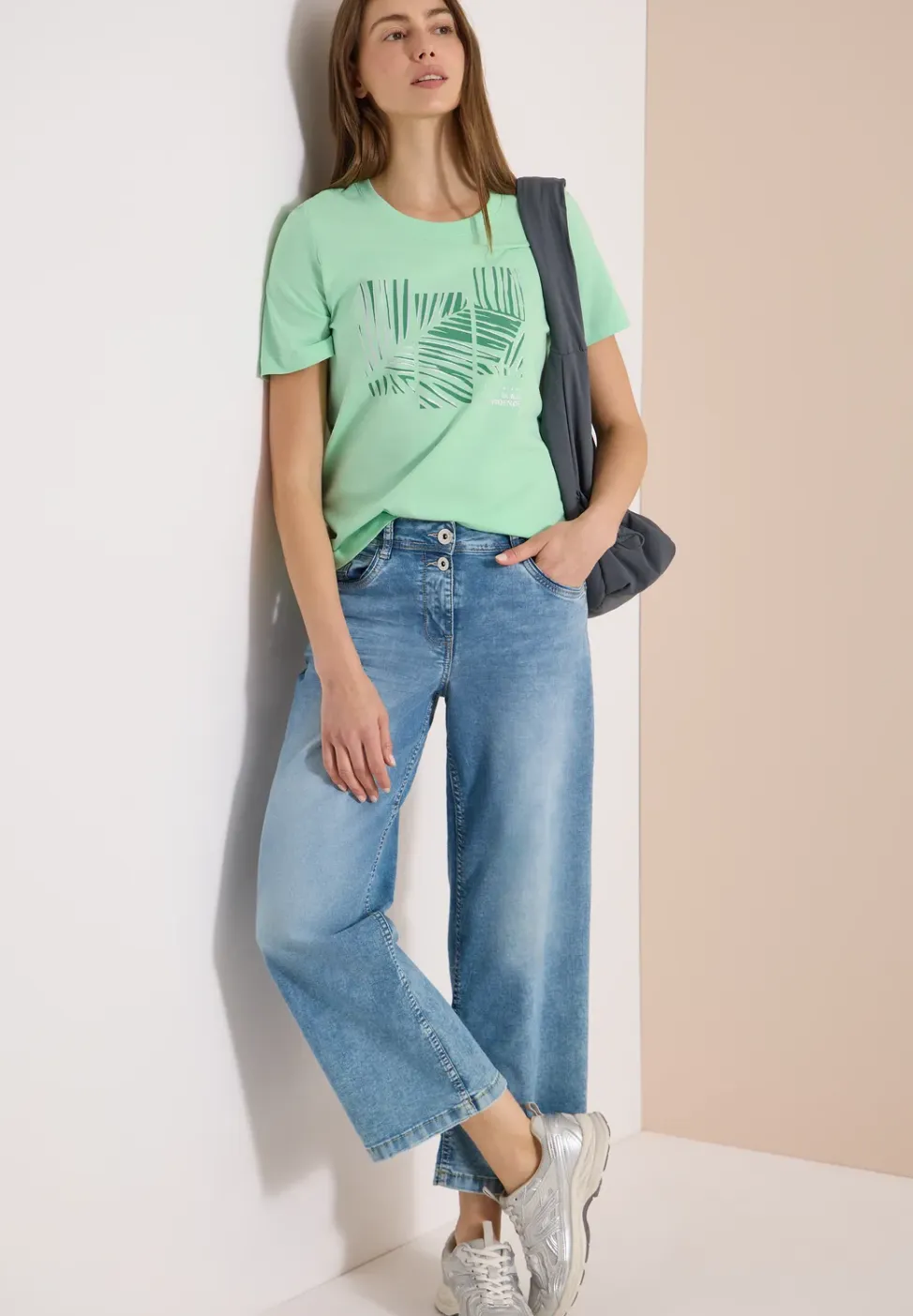 Shirt met ronde hals en Artwork