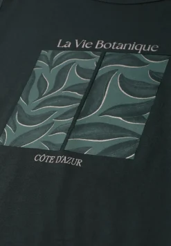 Shirt met ronde hals en artwork van bladeren