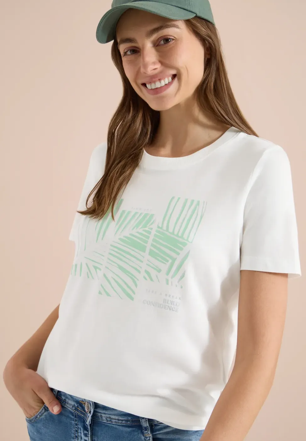 Shirt met ronde hals en Artwork
