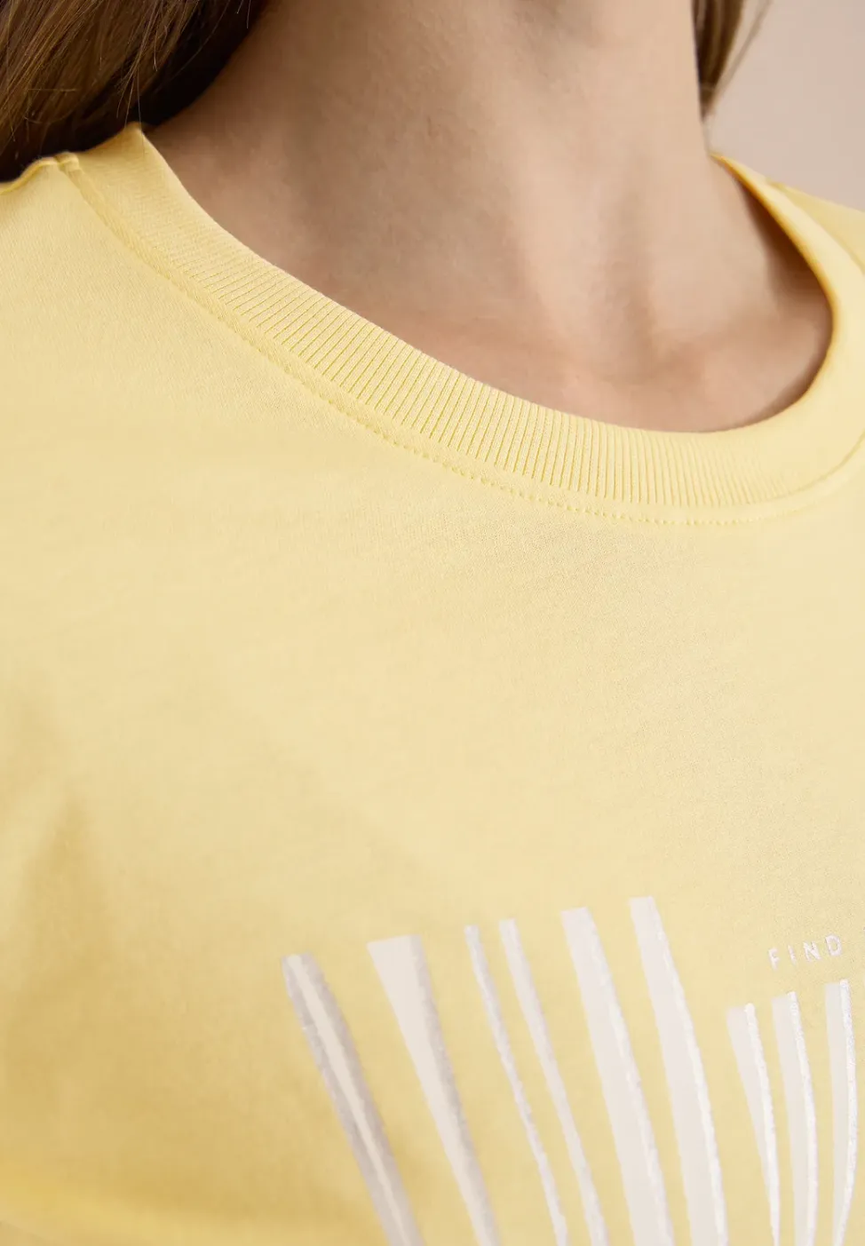 Shirt met ronde hals en Artwork