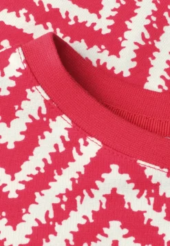 Shirt met ronde hals en all-over print