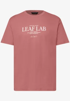 Shirt met ronde hals en borstprint