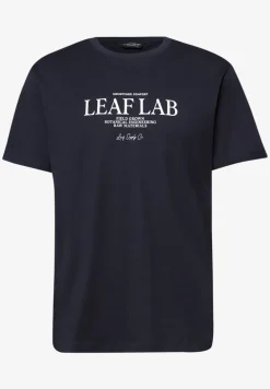 Shirt met ronde hals en borstprint