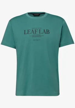 Shirt met ronde hals en borstprint