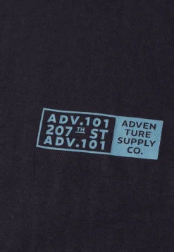 Shirt met ronde hals en borstprint
